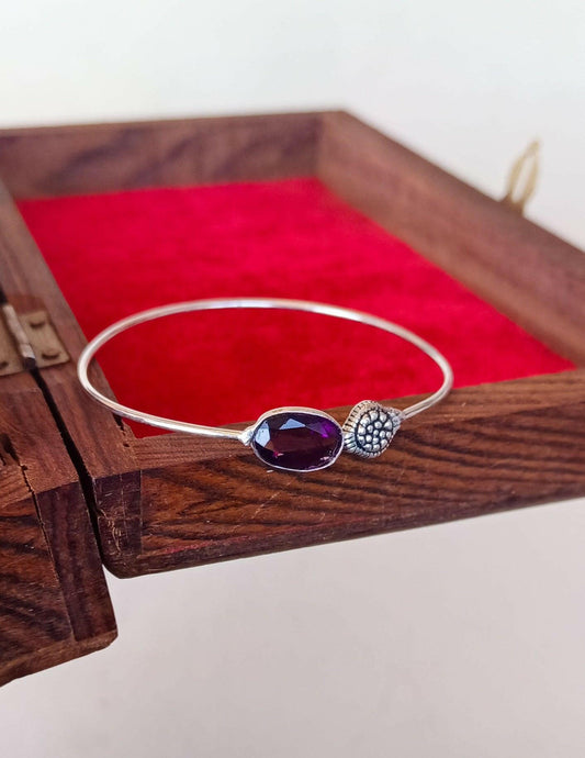 Beaded Purple Stone Everyday Bracelet - ZareefJewellery