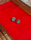 Afifa Circle Monalisa Stone Studs