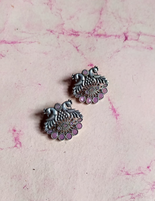 Shula Dual Peacock Studs