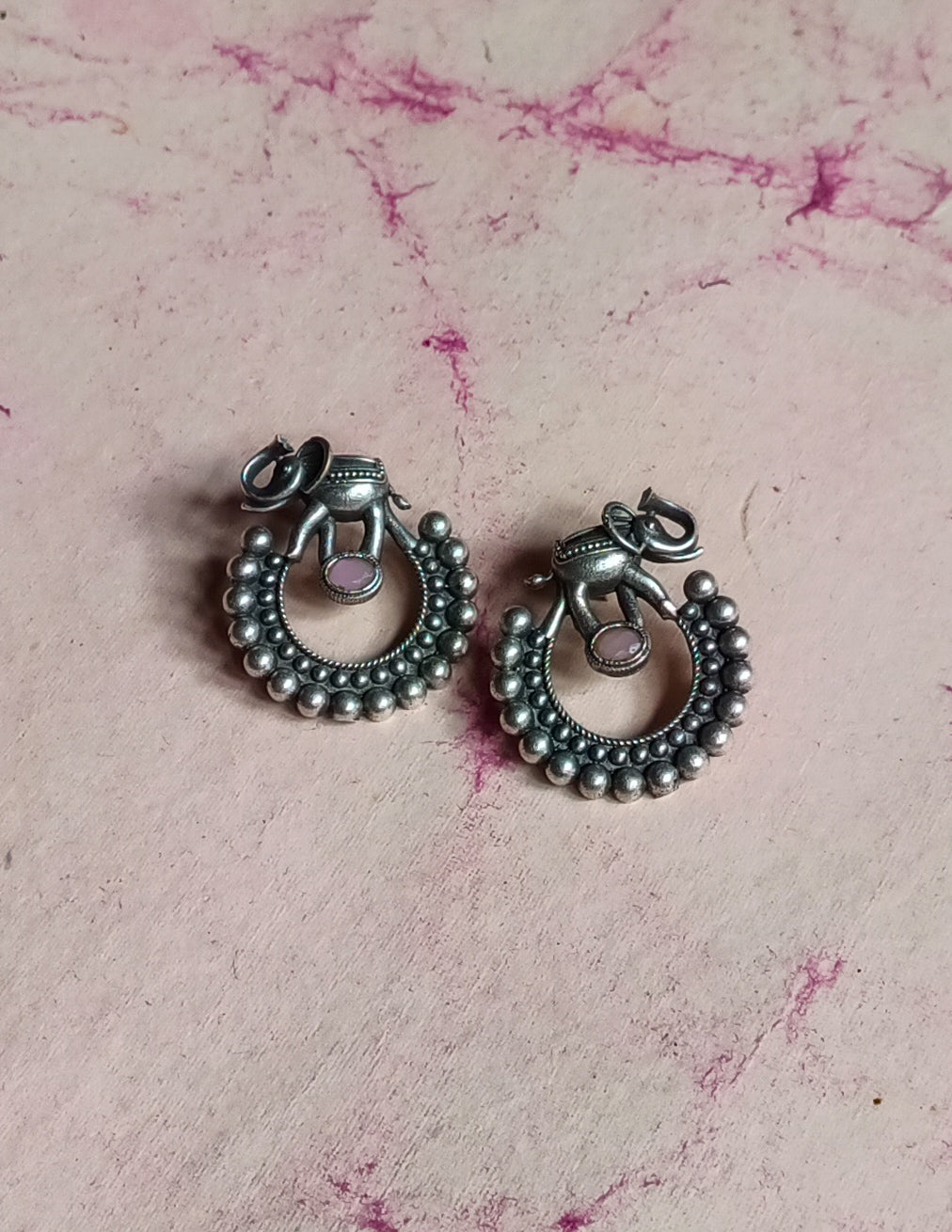 Alba Circle Elephant Studs