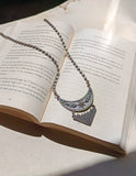 Amara Mini Moon & Triangle Necklace