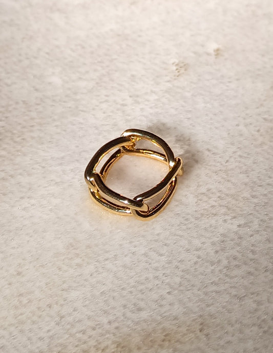 Twist Knot Golden Statement Anti Tarnish Ring