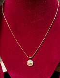 Evil Eye Inspired Gold Tone Anti Tarnish Everyday Necklace Chain