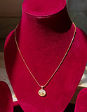 Evil Eye Inspired Gold Tone Anti Tarnish Everyday Necklace Chain