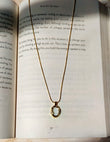 White & Gold Oval Anti Tarnish Everyday Necklace Chain